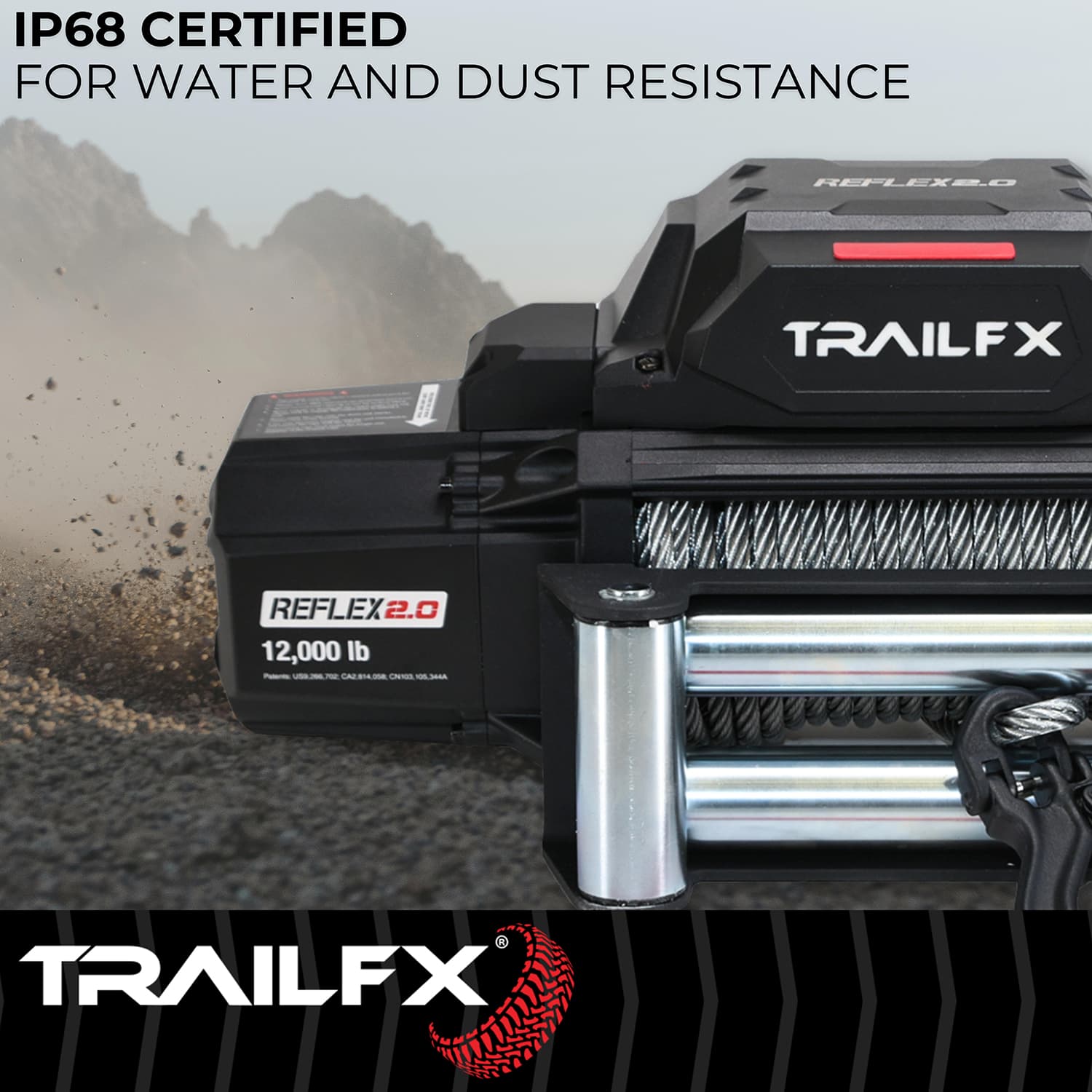 TrailFX Reflex 2.0 12,000 lb con Cable de Acero - WR212B 7