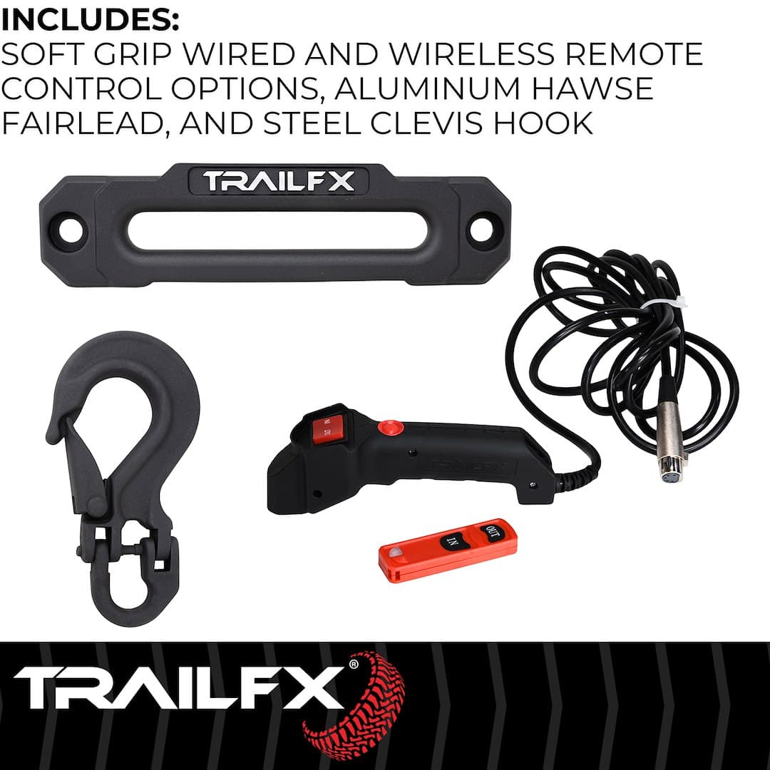 Trailfx Reflex 2.0 9500 lb con Cuerda Sintética - WRS295B 4