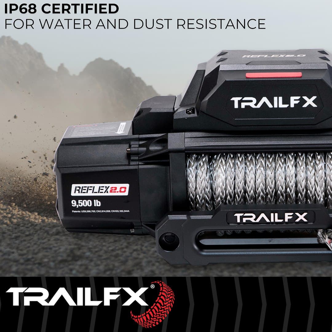 Trailfx Reflex 2.0 9500 lb con Cuerda Sintética - WRS295B 6