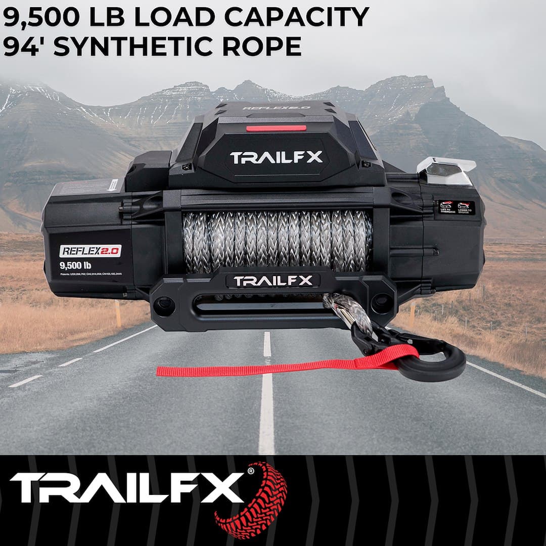 Trailfx Reflex 2.0 9500 lb con Cuerda Sintética - WRS295B 5