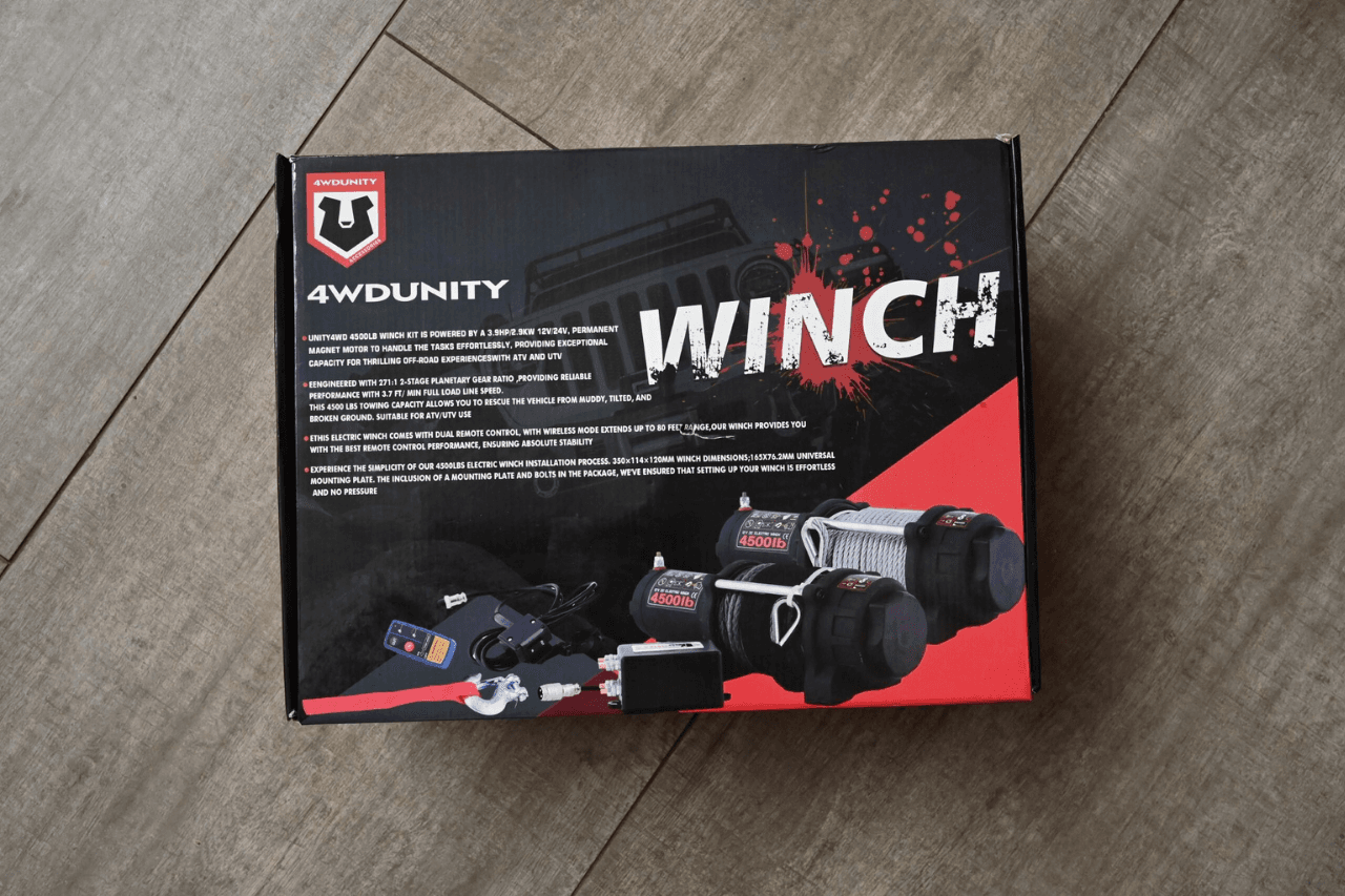 Winch Unity 4500 lb Cuerda Sintética 3