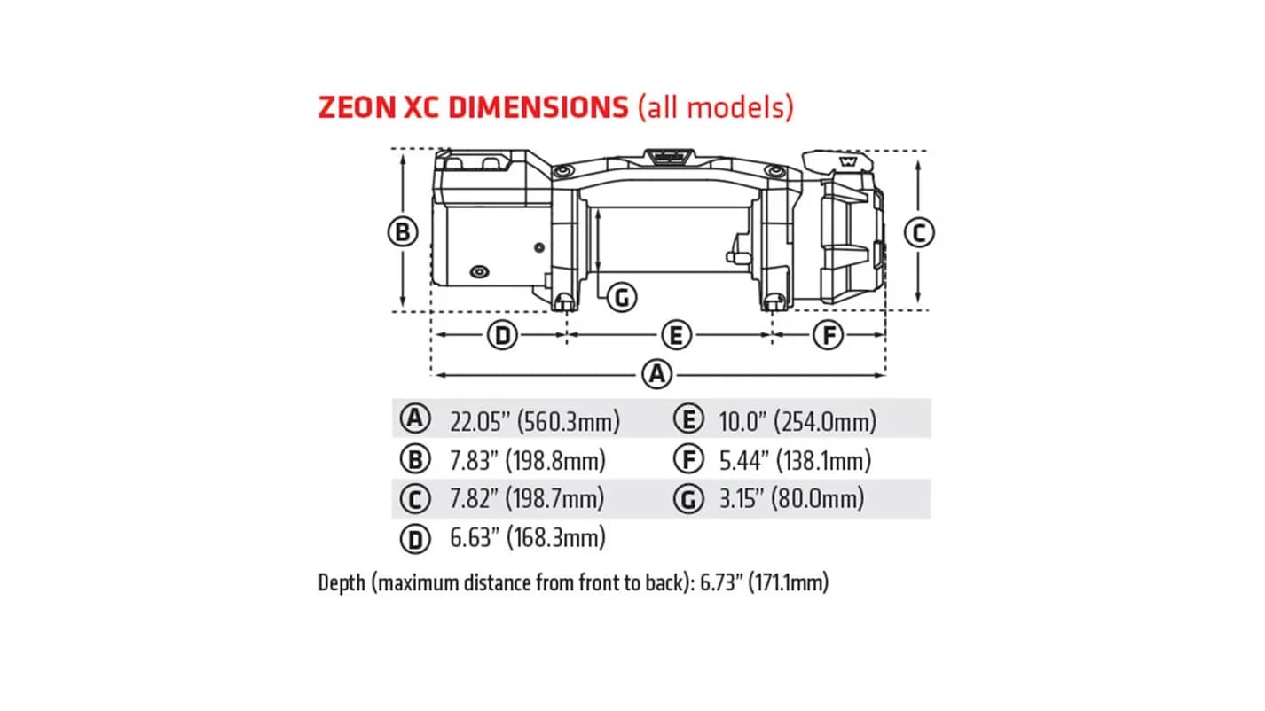 ZEON XC 12-S Winch