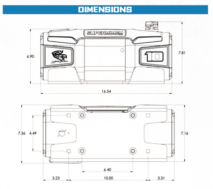 Superwinch Scorpion 10000lb 12V Cuerda Sintética